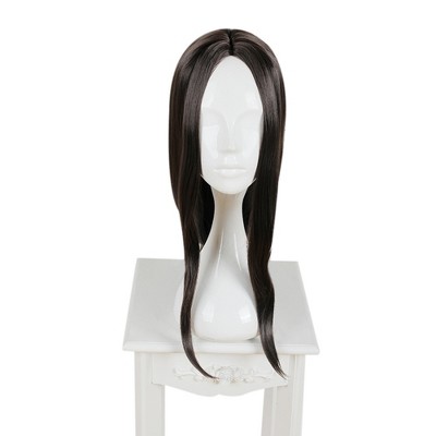 Unique Bargains Women's Wigs 31" Dark Brown with Wig Cap