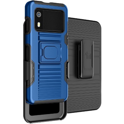 Nakedcellphone Combo for Zebra EM45 RFID Mobile - Rugged Case with Grip Stand and Belt Clip Holster