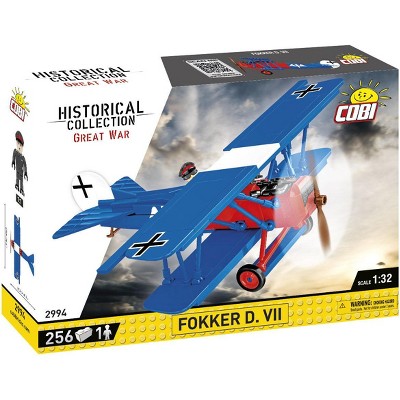COBI Historical Collection: Great War FOKKER D. VII Plane Building Set, 256 Pieces