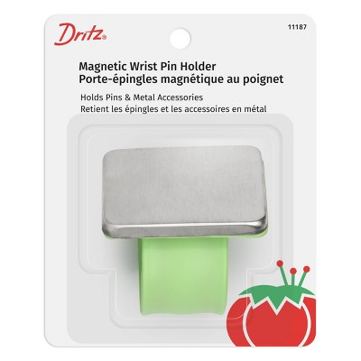 Dritz Magnetic Wrist Pin Holder Blue: Steel Sewing Pins & Needles, Multipurpose Magnetic Pin Holder