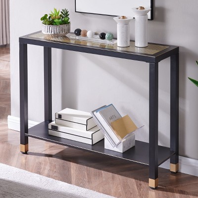 Probe Hues 41"Console Table with Narrow Shelf Storage for Small Spaces