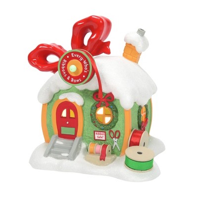 Department 56 Dept 56 Dr Seuss Grinch Every Who's Ribbon & Bows Christmas Building #6009728