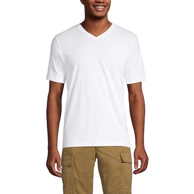 Lands' End Men's Super-T Short Sleeve V-Neck T-Shirt