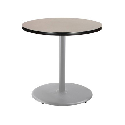 Hampden Furnishings 36" Bennet Collection Round Dining Table Gray/Gray Nebula