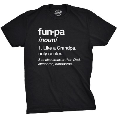 Mens Funpa Definition T shirt Funny Grandpa Gift Fathers Day Papa Graphic Tee - Crazy Dog Men's T Shirt Gift for Dad