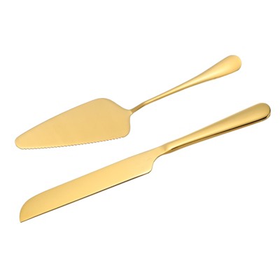 Unique Bargains Wedding Cake Knife Cutting and Server Set 1 Set 2 Pcs