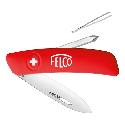 FELCO 502, Locking Single Blade Pocket Knife, 4 Function with Phillips Head, Swiss Made