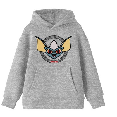 Gremlins Face Boy's Heather Grey Sweatshirt