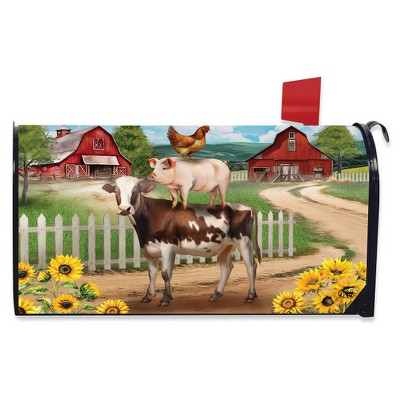 Briarwood Lane Summer Mailbox Cover  - Standard Size - Farm Friends For Summer Mailbox Cover