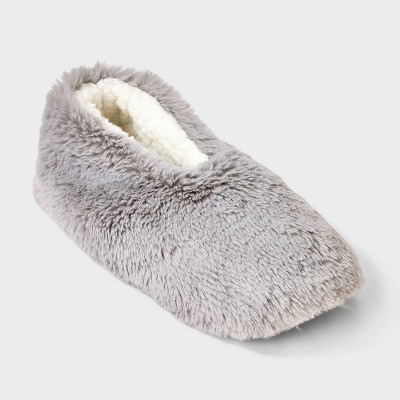 Women's Plush Faux Fur Cozy Slipper Socks with Slip Resistant Soles - Auden™