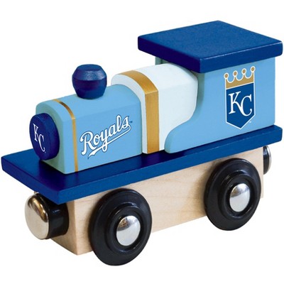 MasterPieces Officially Licensed MLB Kansas City Royals Wooden Toy Train Engine For Kids