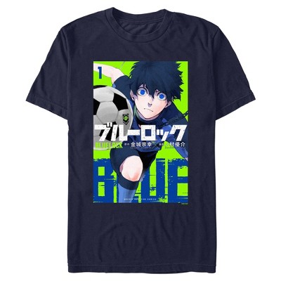 Mens Blue Lock Manga Cover T Shirt