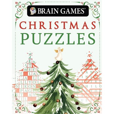 Brain Games Mini - Christmas Puzzles (Stocking Stuffer - Christmas Tree Cover) - (Brain Games - Take-Along) (Paperback)