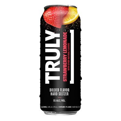 Truly Strawberry Lemonade Hard Seltzer - 24 fl oz Can