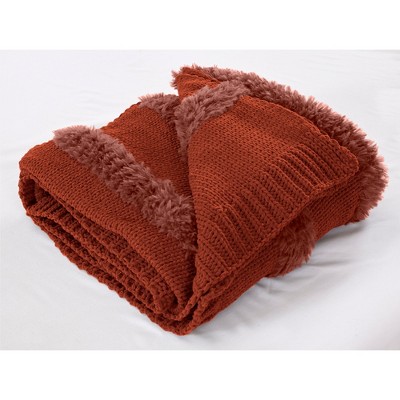 Modern Threads Acrylic Fuax Fur Throw, 50 x 60, Farrah