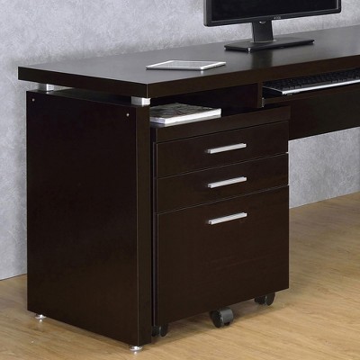 NicBex Mobile File Cabinet with Wheels,Modern Vertical Filing Cabinets with 3 Drawers ,Office Cabinet for Home, Office