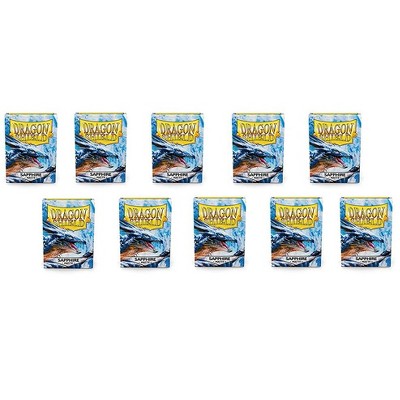 Dragon Shield 10 Packs Dragon Shield Matte Sapphire Standard Size 100 ct Card Sleeves Display Case