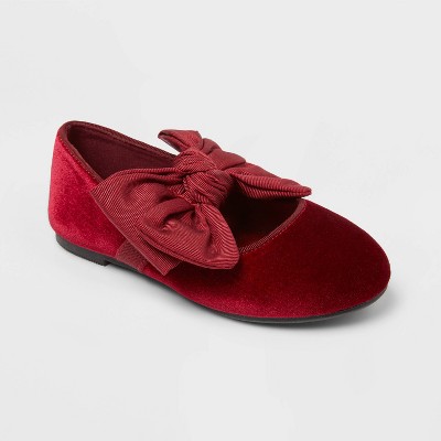 Toddler Girls' Chloe Mary Jane Flats - Cat & Jack™ Red