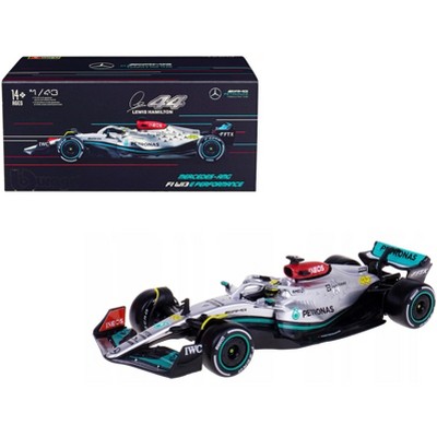 Mercedes-AMG F1 W13 E Performance #44 "F1 World Championship" (2022) with Display Case 1/43 Diecast Model Car by Bburago