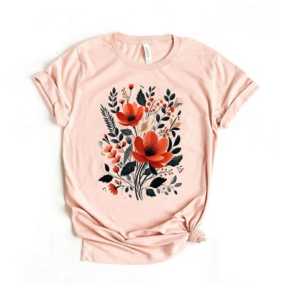 Simply Sage Market Women's Rustic Flowers Short Sleeve Graphic Tee
