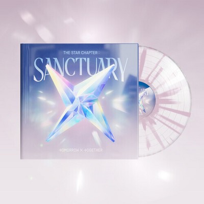 TOMORROW X TOGETHER - The Star Chapter: SANCTUARY (Clear Vinyl Purple Splatter Sticker Poster with Book)