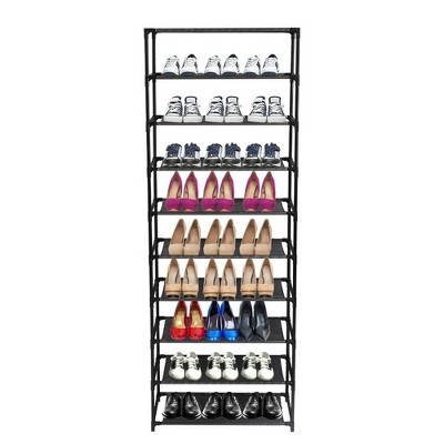 Tall Shoe Rack for 30 Pairs Freestanding Modular Shoe Storage Organizer