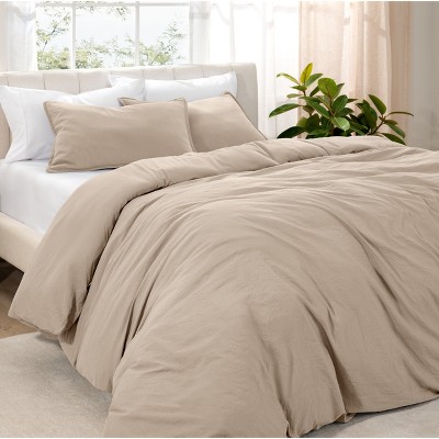 Washed Duvet Cover & Sham Set - Extra Soft, Easy Care by Bare Home, Comforter Not Included