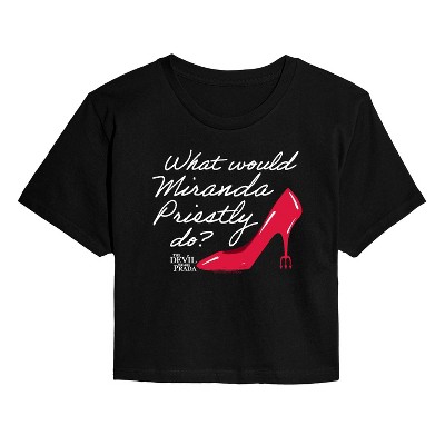 Women's - The Devil Wears Prada - What Would Miranda Do Cropped Graphic T-Shirt