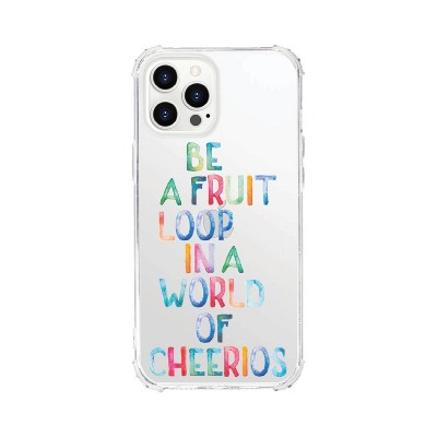 OTM Essentials iPhone 15 Pro Clear Touch Edge Case - Fruit Loop: Abstract Pattern