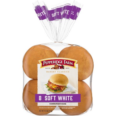 Pepperidge Farm Bakery Classics Soft White Hamburger Buns - 15oz/8ct