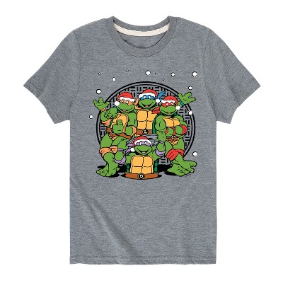 Boys' - Teenage Mutant Ninja Turtles - Sewer Christmas Short Sleeve Graphic T-Shirt
