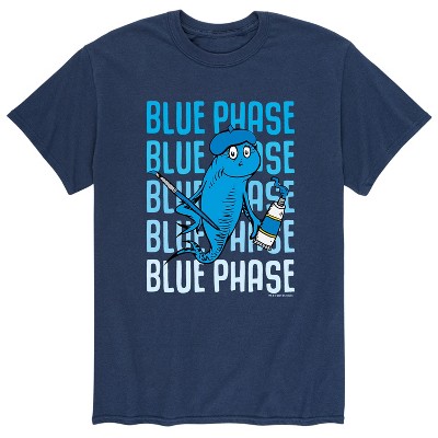 Men's - Dr. Seuss - Blue Phase Fish Short Sleeve Graphic T-Shirt