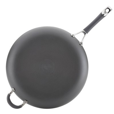 Circulon Radiance 14" Nonstick Hard Anodized Frying Pan with Helper Handle Gray: Dishwasher-Safe, Electric & Gas Compatible