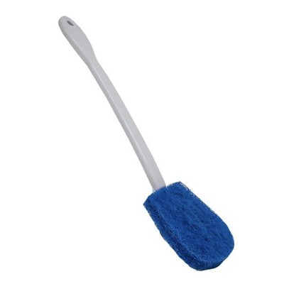 LOLA Toilet Brush and Holder Set, Classic Version, Durable Bristles for Deep Cleaning, w/ Compact Space Saving Storage Holder, 1 Pack