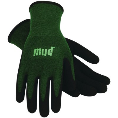 Mud Gloves  Bamboo Flex Large/XL Emerald Green Garden Glove SM7197G/LXL