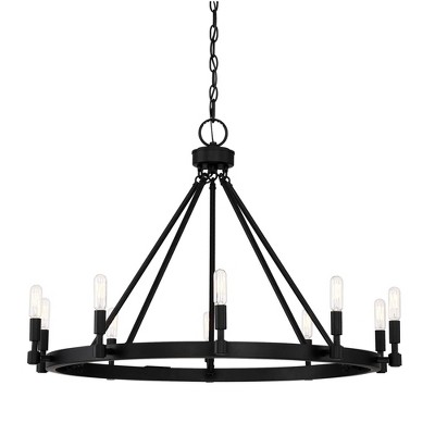 Designers Fountain Fiora 10 - Light Chandelier in  Black