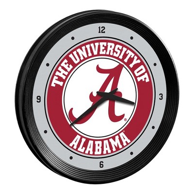 College Team Ribbed Frame Wall Clock