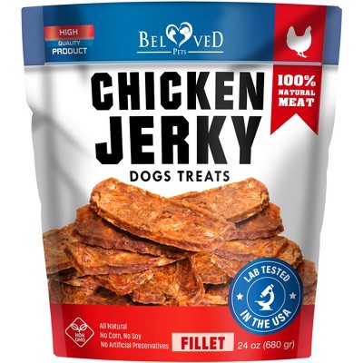 Beloved Pets All Natural Chicken Jerky Dog Treats Chews Grain Free High Protein Human Grade 1.5 LB - 1 Pack