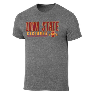 NCAA Iowa State Cyclones Men's Gray Tri-Blend Short Sleeve T-Shirt