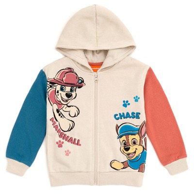 Paw Patrol Fleece Zip Up Hoodie Little Kid to Big Kid