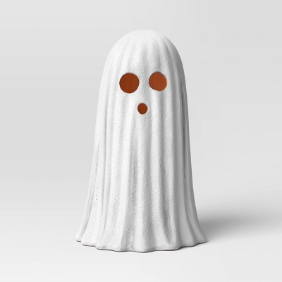 9" Large Terracotta Textured Ghost Decorative Sculpture - Hyde and EEK! Boutique™ Matte White