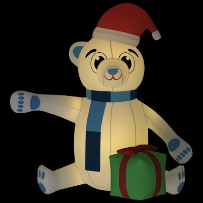 vidaXL Inflatable Teddy Bear Multicolor