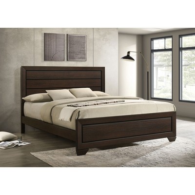 California King Platform Bed with Headboard for Bedroom