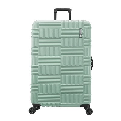 American Tourister NXT Hardside Large Checked Spinner Suitcase