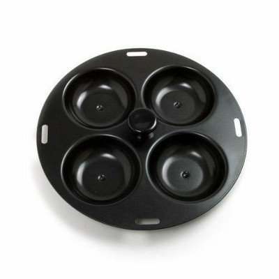 Norpro Nonstick Metal 4 Egg Poacher Pan - Fits 10 to 12" Skillets