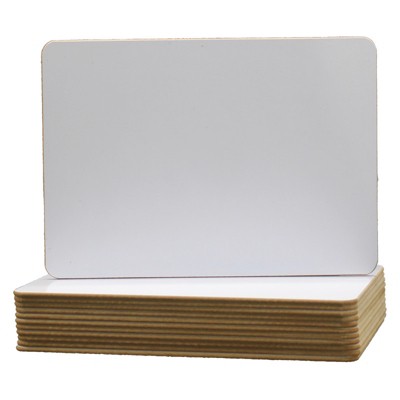Flipside Products Two-Sided Dry Erase Marker Boards, 6" x 9", Class Pack of 12