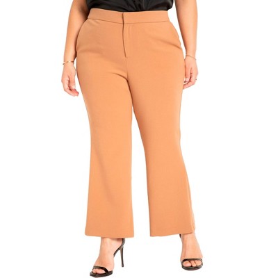 ELOQUII The 365 Suit Crop Flare Leg Trouser