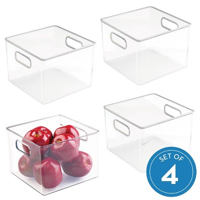 iDESIGN 8"X8"X6" 4pk Fridge + Pantry Binz