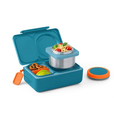 OMIEBox UP Bento Box with Thermos Food Jar 2 Compartments and Ice Pack