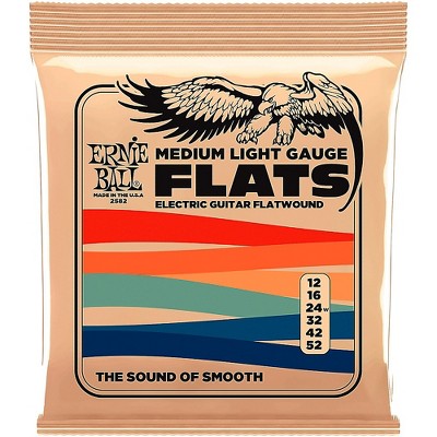 Ernie Ball P02582 Medium Light Flatwound Electric Guitar Strings 12 - 52